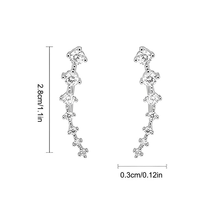 🎅Ideales Geschenk💖Ohrringe mit sieben Sternen und synthetische Diamanten - Image 20